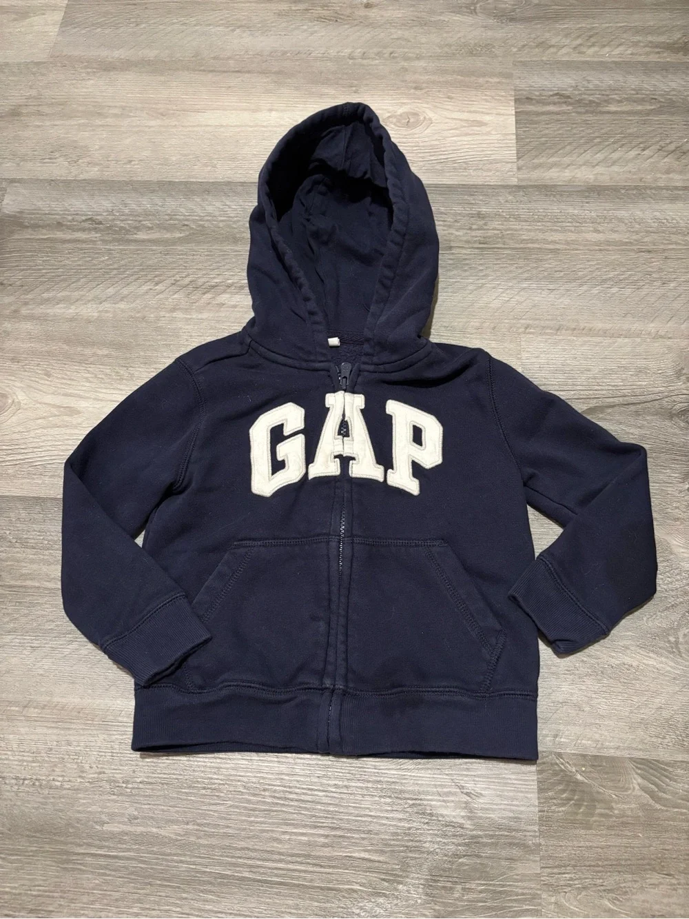 GAP Navy Hoodie & Joggers Set with White Logo Outfit size 4T / 4